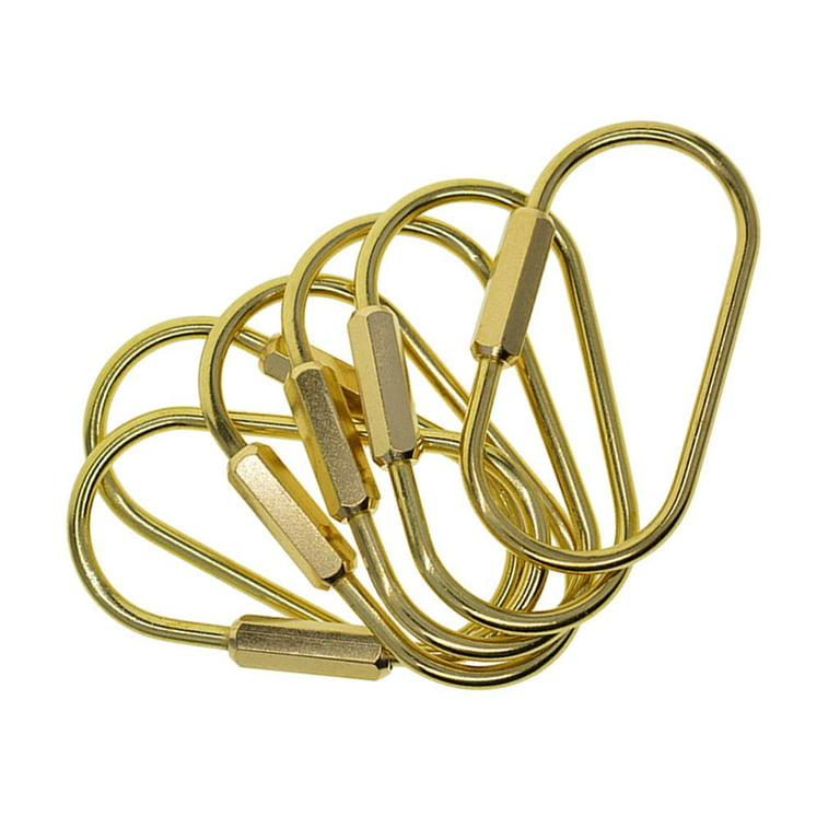 Oval Brass Key Ring