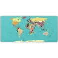 thumbnail image 1 of Extra Large World Map Mouse Pad XXXL Mousepad Gaming Accessories Waterproof Full Desk Cover Mousepad with Stitched Edge for Laptop, Computer and PC, 35.5'''' x 16'''' World Map with Countries, 1 of 5