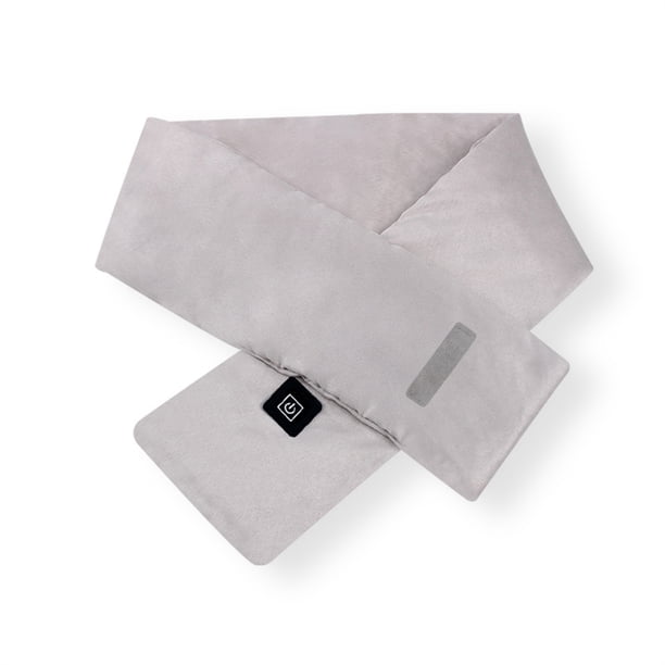 Mujeres calentadas bufanda al aire libre cuello cuello temperatura ajustable 45-65 ℃ Calefacción Bufandas portátiles 5W transpirable recargable de plata gris Monstrate HA011636-03