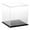 Black Base, variant on Plymor Clear Acrylic Display Case with No Base, 8" x 8" x 8"