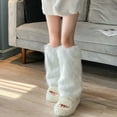 thumbnail image 6 of Fuzzy Faux Furs Leg Warmers FursLongCuffs Cover Has ElasticPair Carnivals Boot CoverJK Uniform, 6 of 18
