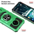 thumbnail image 2 of 6goodeals Series For Nokia C200 Case with Tempered Glass Screen Protector, Full-Body [Military-Grade], Magnetic Car Mount Ring Holder, Heavy-Duty Case - Green, 2 of 6