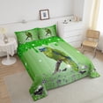 thumbnail image 4 of Parrot Comforter Set Green Sequin Fluid Art Bedding Sets Full,Crystal Diamond Bed Set Woodland Animals Duvet Set,Jungle Wildlife Bird Room Decor, 4 of 7