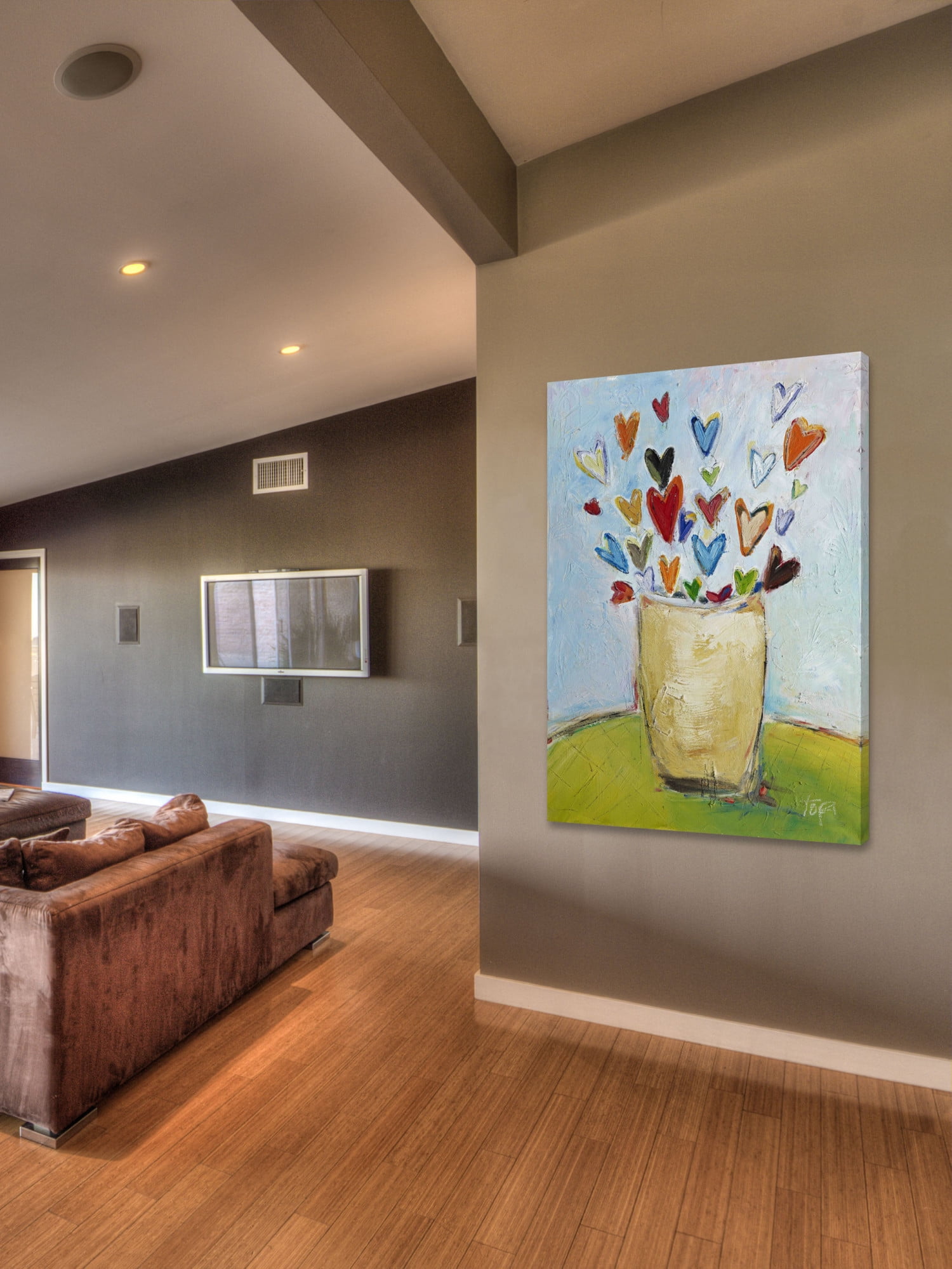 Marmont Hill "Bouquet of Love" by Tori Campisi Painting Print on Canvas