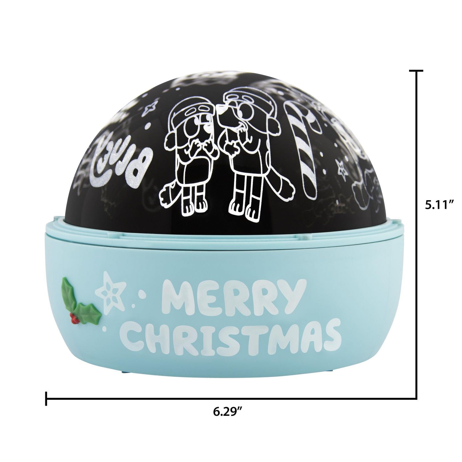 Christmas Lightshow Projection-Tabletop ShadowLights-Bluey Christmas-Bluey (White)