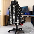 thumbnail image 3 of TSOVTHRID Black American Flag Camouflage Print 4 Pcs Gaming Chair Covers Slipcovers with Armrest Covers Breathable Computer Chair Cover Stretchy Gamer Chair Cover Cat Scratch Proof, 3 of 7