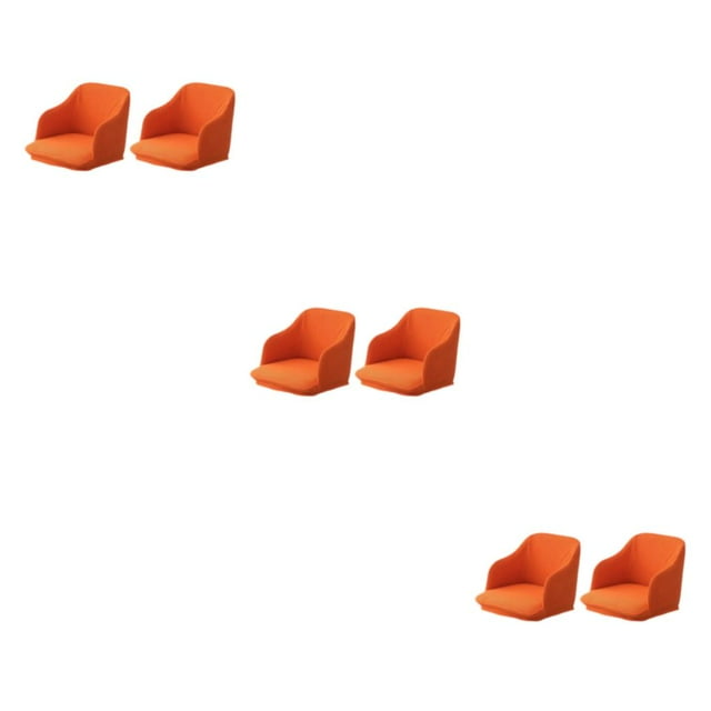 Baohd 2pieces Easy Care Armchair Covers Quick Installation And Fashionable Designs orange 3Set