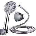 thumbnail image 1 of NETSENG Shower Head, Bathroom Water Saving High Pressurized Hand Shower, 3 Shower Modes with Adjustable Water Pressure, with 1.5M Stainless Steel Flexible Hose (Hand Held), 1 of 5