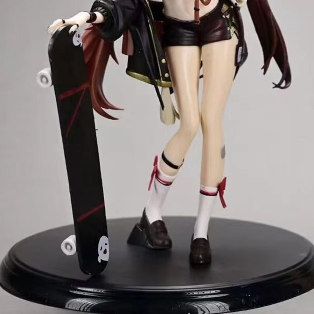 New Genshin Impact Hu Tao (skateboard Ver) Character Anime Model Statue Action Figures Desktop Ornament Popular Decorations Fan Souvenirs Creative Gift Collectable