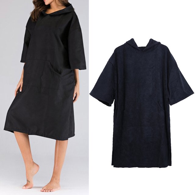 Poncho Toalla Albornoz Poncho de Toalla de para shamjiam Poncho de surf de playa