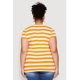 thumbnail image 5 of Womens Plus Size Striped Crew Neck Tee, 5 of 5