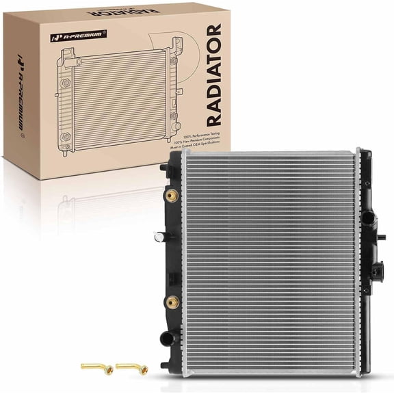 A-Premium Engine Coolant Radiator Assembly with Transmission Oil Cooler Compatible with Honda Insight 2000-2006 1.0L, Automatic Transmission, Replace# 19010PHM901