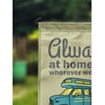 thumbnail image 2 of Printtoo Tan Always At Home Wherever We Roam Class C Motorhome Camping Flags Personalized Outdoor GardenFlagsCamp Decor Accessory Double SidedFlags12.5x18 Inches, 2 of 4