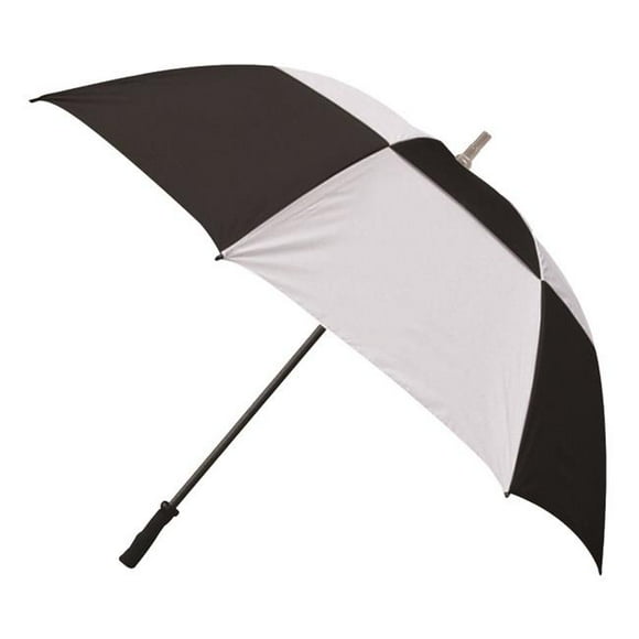 Parapluie de Golf 30 Po Noir Blanc à Carreaux