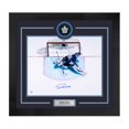 thumbnail image 1 of Joseph Woll Logo de Rondelle des Maple Leafs de Toronto Signé Cadre 28x30, 1 of 1