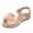 Pink, variant on CPNG Toddler Girls Sandals Open Toe Ankle Strap Dress Shoes with Glitter Rhinestone for Wedding Party Toddler Kids Princess Shoes