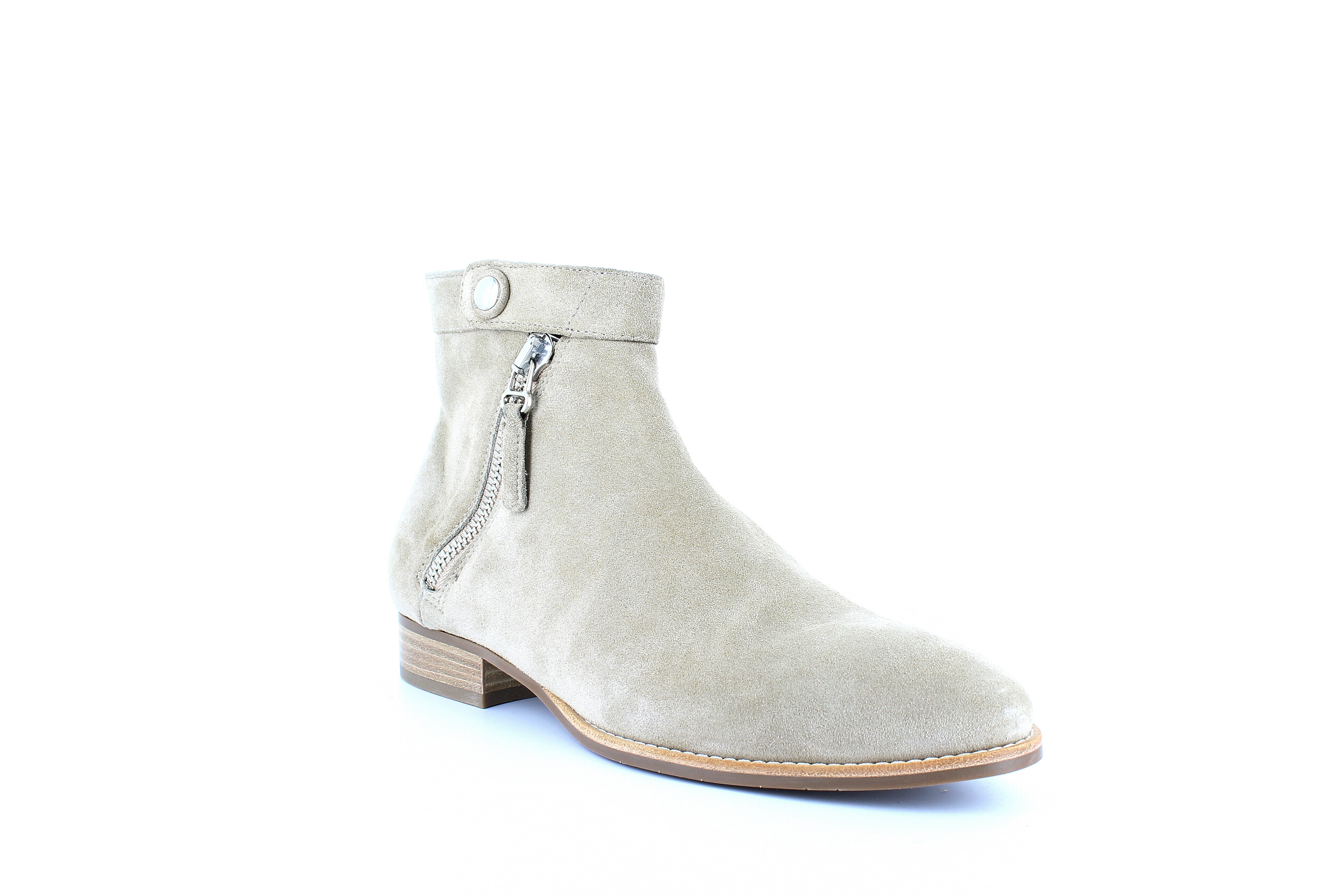 suede booties tan