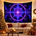 thumbnail image 3 of Intricate Mandala in Cosmic Nebula Scene, Mystical Psychedelic for Space Lovers, Celestial Wall Art, Housewarming Gift, Tapestry Wall Hanging for Dorm and Living Room, 3 of 7