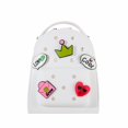thumbnail image 7 of Qyaukm Kawaii Backpack Lovely Pastel Rucksack for Teens Aesthetic Student Bookbags with Kawaii Pin and Cute Accessories (White), 1*Cute Stamp Backpack, 7 of 7
