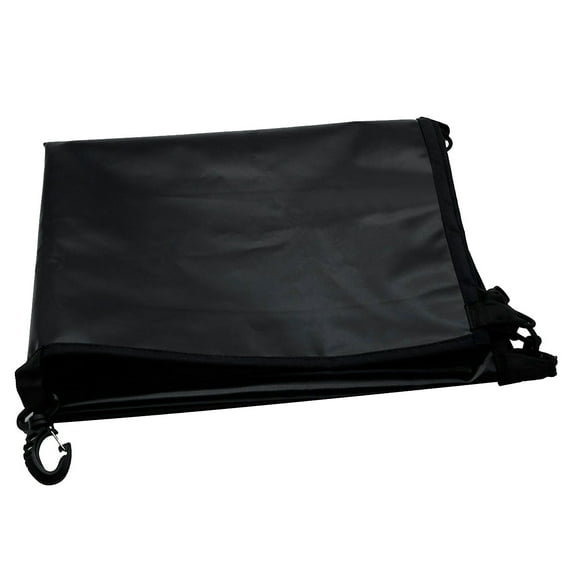 LULULION Black Kayak Cover for Ocean Boat Front Seat with Tether Hook and Waterproof Material