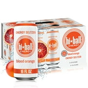 Hiball Energy Blood Orange Certified Organic Energy Drink, 16 Fluid Ounce Cans, 8 Count