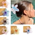 thumbnail image 6 of Hair Claw Clip for Girl Flower Hair Clamp SharkClip Hair Tool Ponytail Holder Hair French Jaw Clip Lady Headdress, 6 of 9