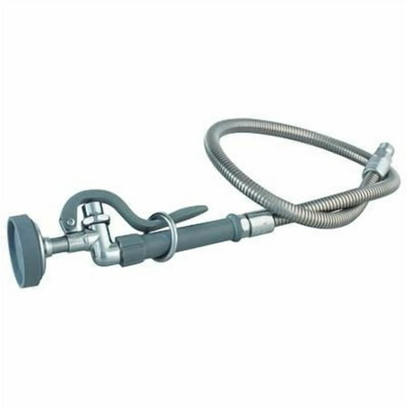 T&S Brass - Spray Valve (B-0107) with 44'' Flexible Stainless Steel Hose (B-0044-H)