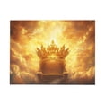 thumbnail image 2 of CozyNet Radiant Crown Resting On An Empty Throne, Symbolizing God Glory & Eternal Reign Wall Art Prints With Frame Canvas Perfect for Living Room & Bedroom, Ready to Hang, Wall Decor 12"x16", 2 of 10