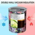 thumbnail image 2 of 12oz Coffee Tumblers Pioneer Flower Stainless Steel Vacuum Insulated Travel Tumbler Coffee Cups Mug with Lid and Straw with Cleaning Brush for Cold & Hot Drinks, 2 of 5