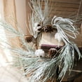 thumbnail image 3 of Christmas Faux Snow Pine Needle Wreath or Vine, 3 of 10