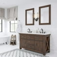 thumbnail image 6 of Water Creation Aberdeen 60" Wood Single Bathroom Vanity in Brown & White, 6 of 7