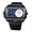 Black, variant on Men's Square Dual Watch: Dual Time Zone Display Calendar Genuine Leather Strap Motorcycle Style Large Face Wristwatch for Men