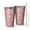 Pink Pioneer Flower, variant on 16oz Tumblers Sunflower Checkered Pattern Stainless Steel Vacuum Insulated Double Wall Travel Tumbler Cups Mug with Lid and Straw,Cleaning Brush for Coffee,Tea