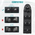 thumbnail image 4 of Car Front Left Driver Side Master Power Window Switch for BMW E93 M3 2007-2013 61319217365 Black, 4 of 7
