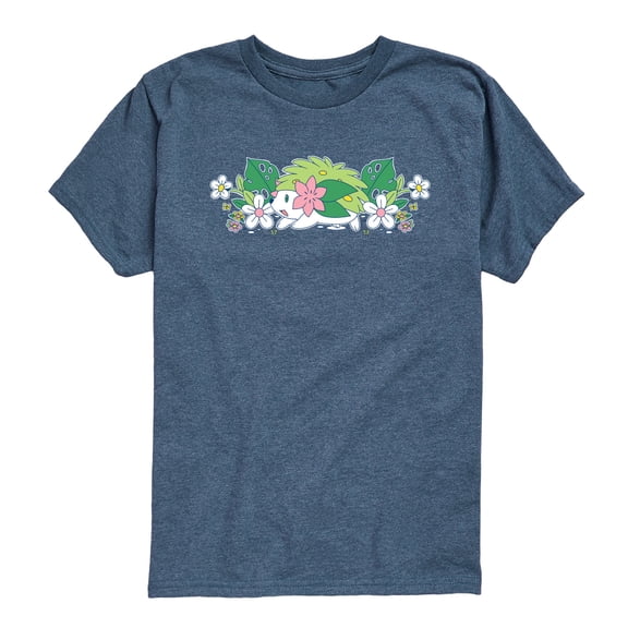 Pokemon - Shaymin Floral - Youth Boys Short Sleeve Graphic T-Shirt