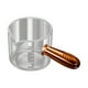 thumbnail image 3 of Jarra medidora de vidrio para café expreso, jarra de vidrio transparente, taza de leche pequeña para café, versátil, para bebidas frías y calientes marrón y 60ml, 3 of 8