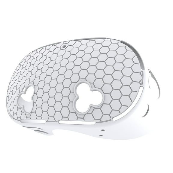 Silicone Protective Cover for Meta Quest 3S, Anti-Drop, Anti-Scratch, Dust-Proof VR Host Shell, VR Headset Accessories-A-White