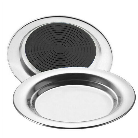Heavy Weight Non Slip Cat Plate Feeder Dish Avoid Whisker Fatigue Silicon Bonded