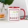 thumbnail image 4 of CafePress - Be Merry Mug - 11 oz Ceramic Mug - Novelty Coffee Tea Cup, 4 of 6