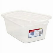 Rubbermaid Clever Store Snap-Lid Container, 1.625gal, Clear, 10/Ctn (RUB3Q31CLE)