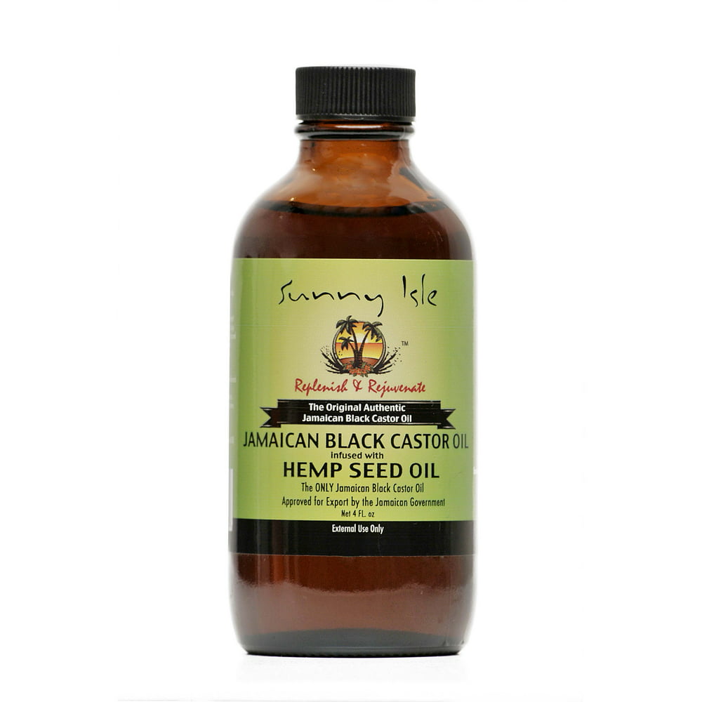 Sunny Isle Jamaican Black Castor Oil Infused with Hemp Oil, 4 Oz ...