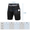 thumbnail image 5 of Men's Compression Shorts Pants Sports Baselayer Tights Active Workout Underwear Leggings with Pockets, 5 of 5