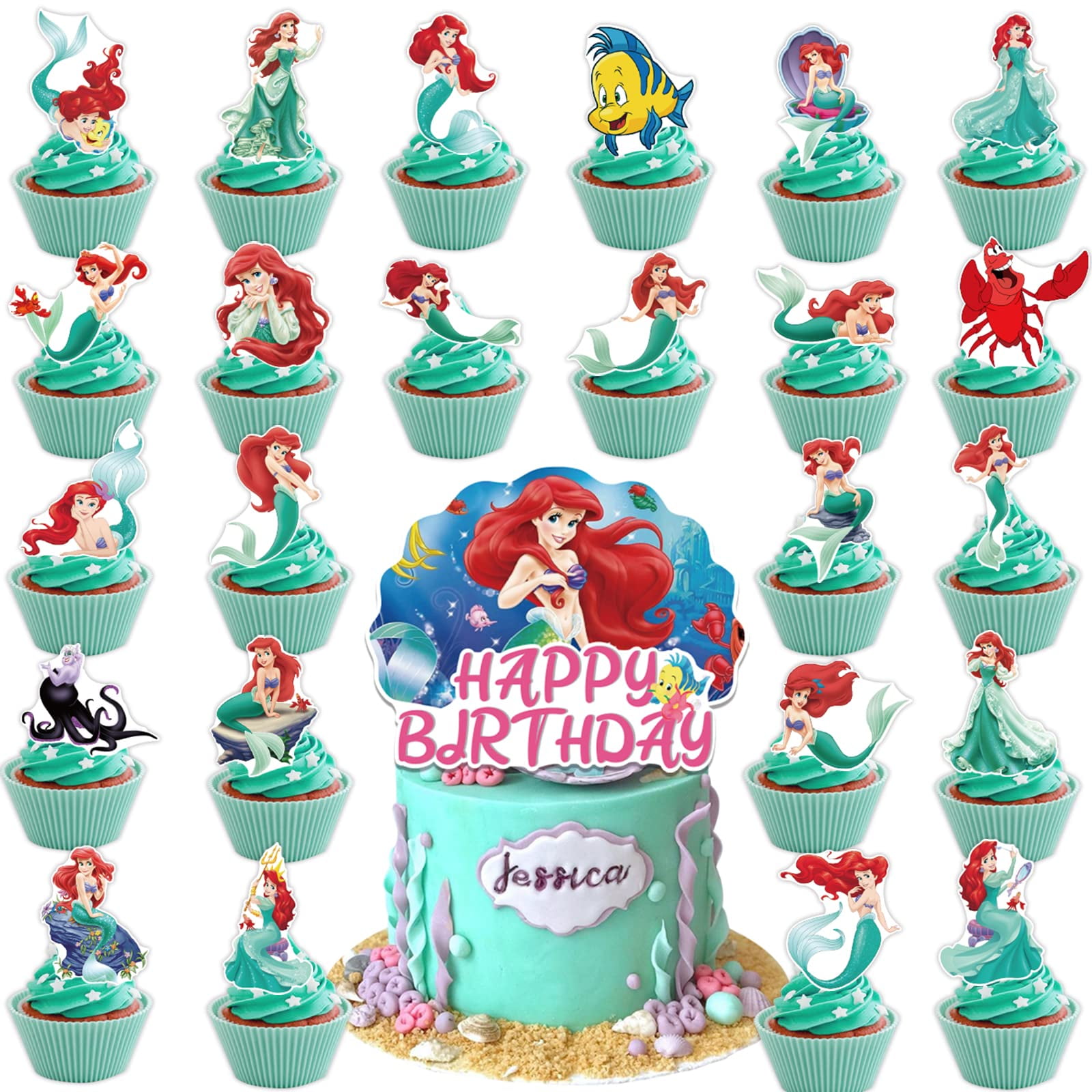Little Mermaid Cake Design - How to Make | Decorated Treats