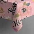 thumbnail image 4 of Pink Breast Cancer and Pioneer Flower Rectangle Tablecloth 60"x102",Waterproof Polyester Rectangle Table Cloth, Wipeable Spillproof Polyester Tablecloth for Dining, Camping, Indoor and Outdoor, 4 of 6