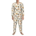 thumbnail image 3 of Naloa Shiba Head Face Men’s Pajamas Set - Long Sleeve Button Down Sleep Shirt and Pajama Bottoms Sleepwear Set-XX-Large, 3 of 7