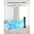 thumbnail image 5 of TaoTronics Tower Fan, 42'' 90° Oscillating Quiet Standing Bladeless Fans with Remote, 25 ft/s Velocity, Height Adjustable, 5 Speeds 3 Modes, 12H Timer, Floor Fans for Bedroom, Home, Room, 5 of 9