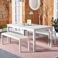 thumbnail image 2 of SAFAVIEH Aquina Outdoor Patio 3 Piece Dining Set, Grey, 2 of 12