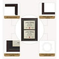 thumbnail image 6 of ELSKER&HOME Double Diploma Frames 14x20 for Two 8.5x11 Diplomas,Certificates,Cherry Color Golden Rim, 6 of 6
