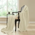 thumbnail image 2 of Modern Threads Sand Brown Acrylic Throw, 70" x 50", 2 of 3