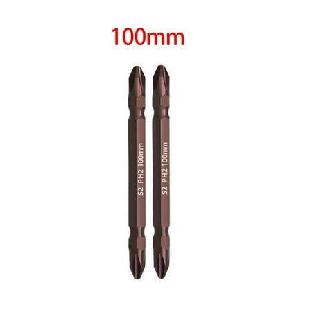 

2 Pcs 65mm 100mm 150mm PH2 Magnetic Double Head Electric Screwdriver Bit Set